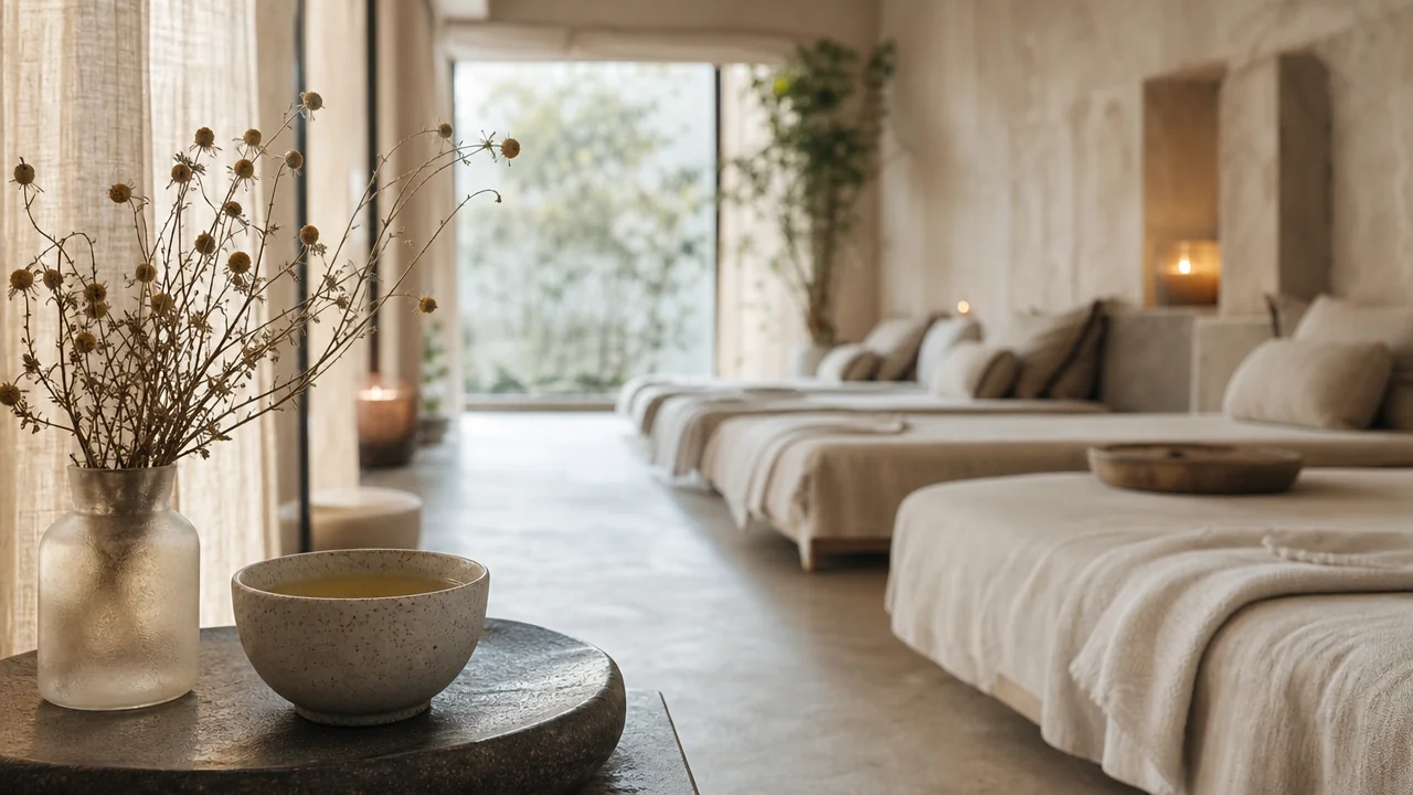 Phòng chăm sóc nhiều giường với ánh sáng tự nhiên